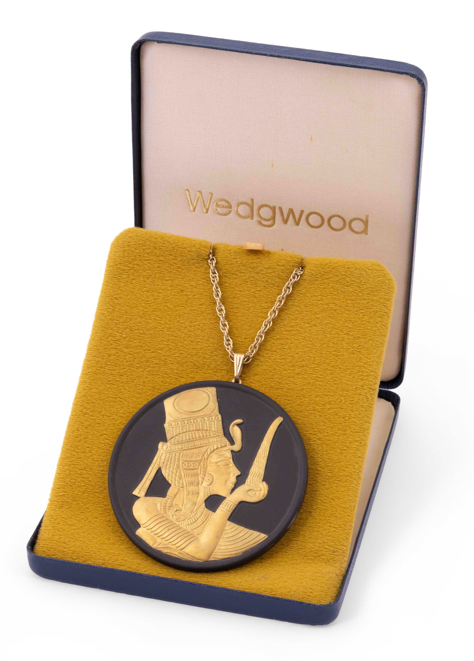Wedgwood Jasperware Black Basalt Egyptian Pendant (1 of 8)