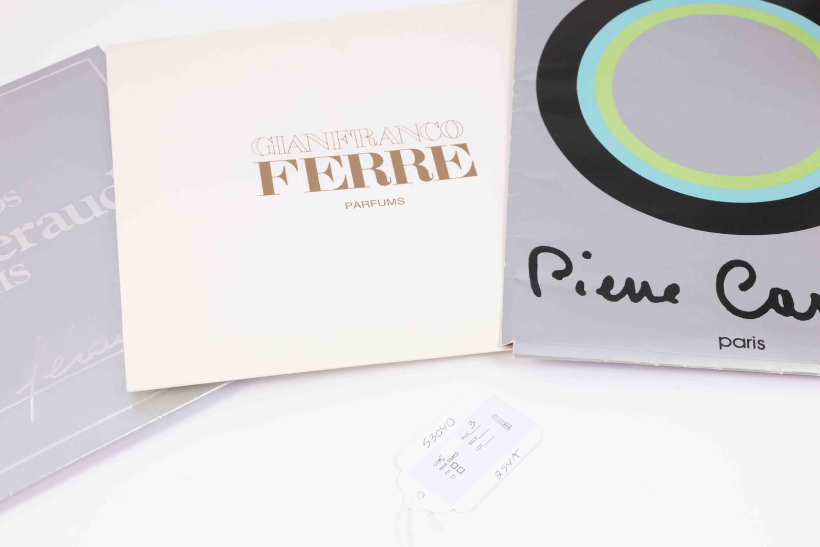 Set of Three Vintage Silk Scarves - Pierre Cardin, Gianfranco Ferre, Louis Feraud (1 of 8)