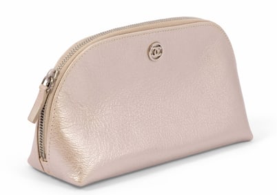 Vintage Gold Chanel Cosmetic Case
