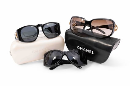 3 Pair of Vintage Chanel Sunglasses