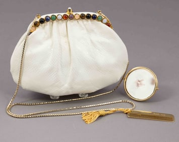 Vintage Judith Leiber Snakeskin Clutch