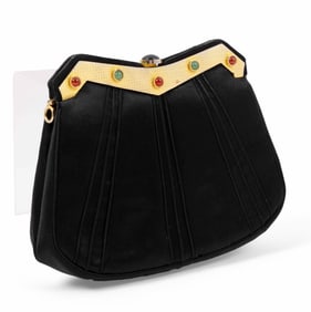 Ladies Satin Judith Leiber Cocktail Purse