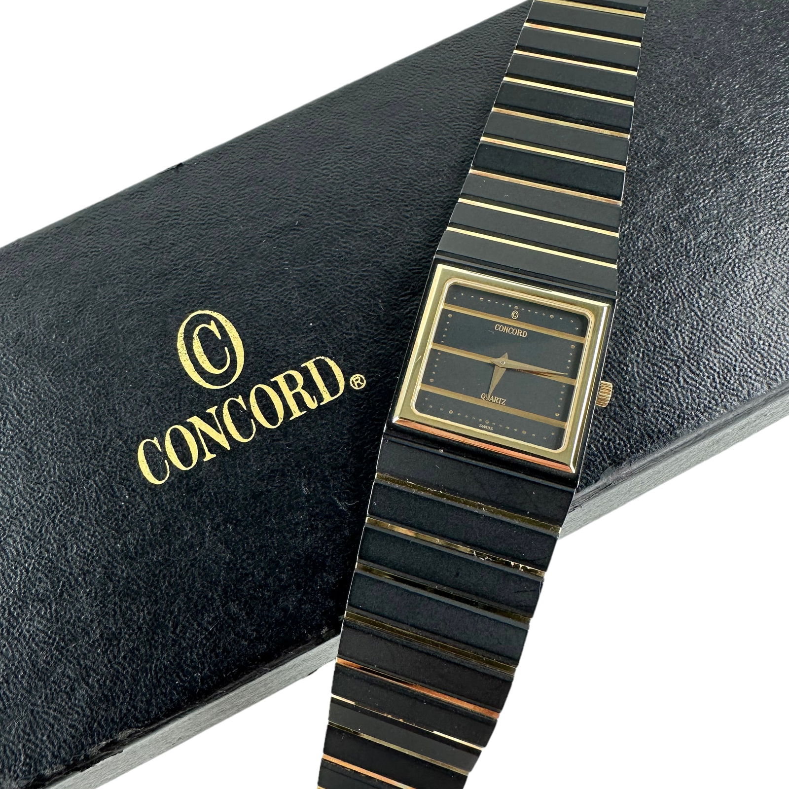 CONCORD MENS 18kt YG & BLACK MARINER WATCH (1 of 8)