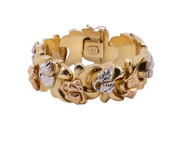 Vintage Gold Tricolor Bracelet