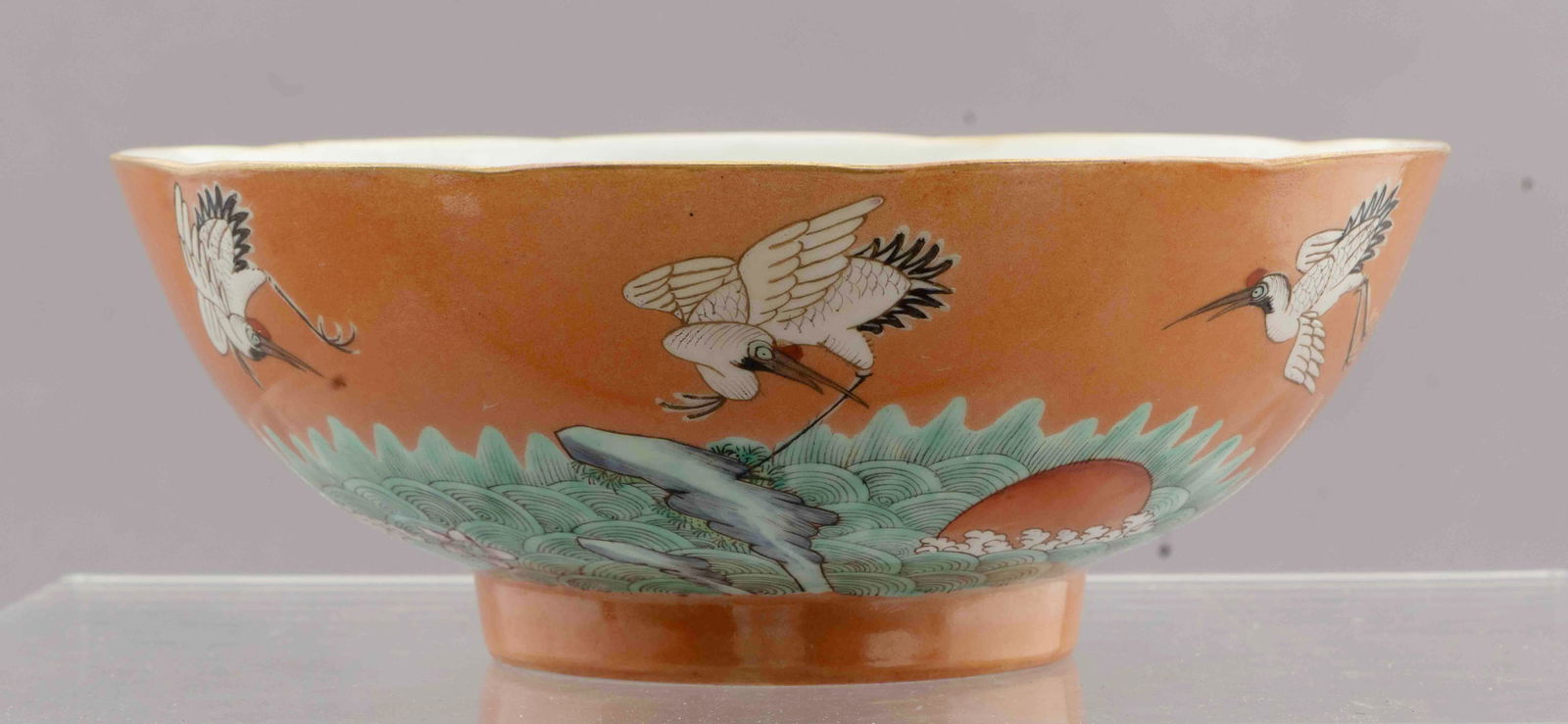 Large Chinese Bowl In The Manner of Qing Dynasty (1 of 5)