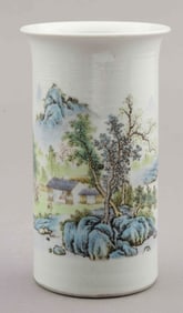 Chinese Famille Rose Sleeve Vase