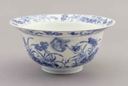 Chinese Blue and White Porcelain Bowl In The Manner of Kangxi Period