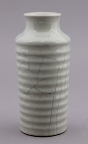 Chinese Guan Glazed Vase In The Manner of Qing Dynasty
