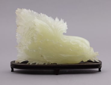 Chinese Carved Jade Bok Choy Figure
