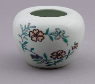 Chinese Doucai Porcelain Waterpot In The Manner of Qing Dynasty