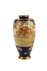 Japanese Satsuma Porcelain Vase