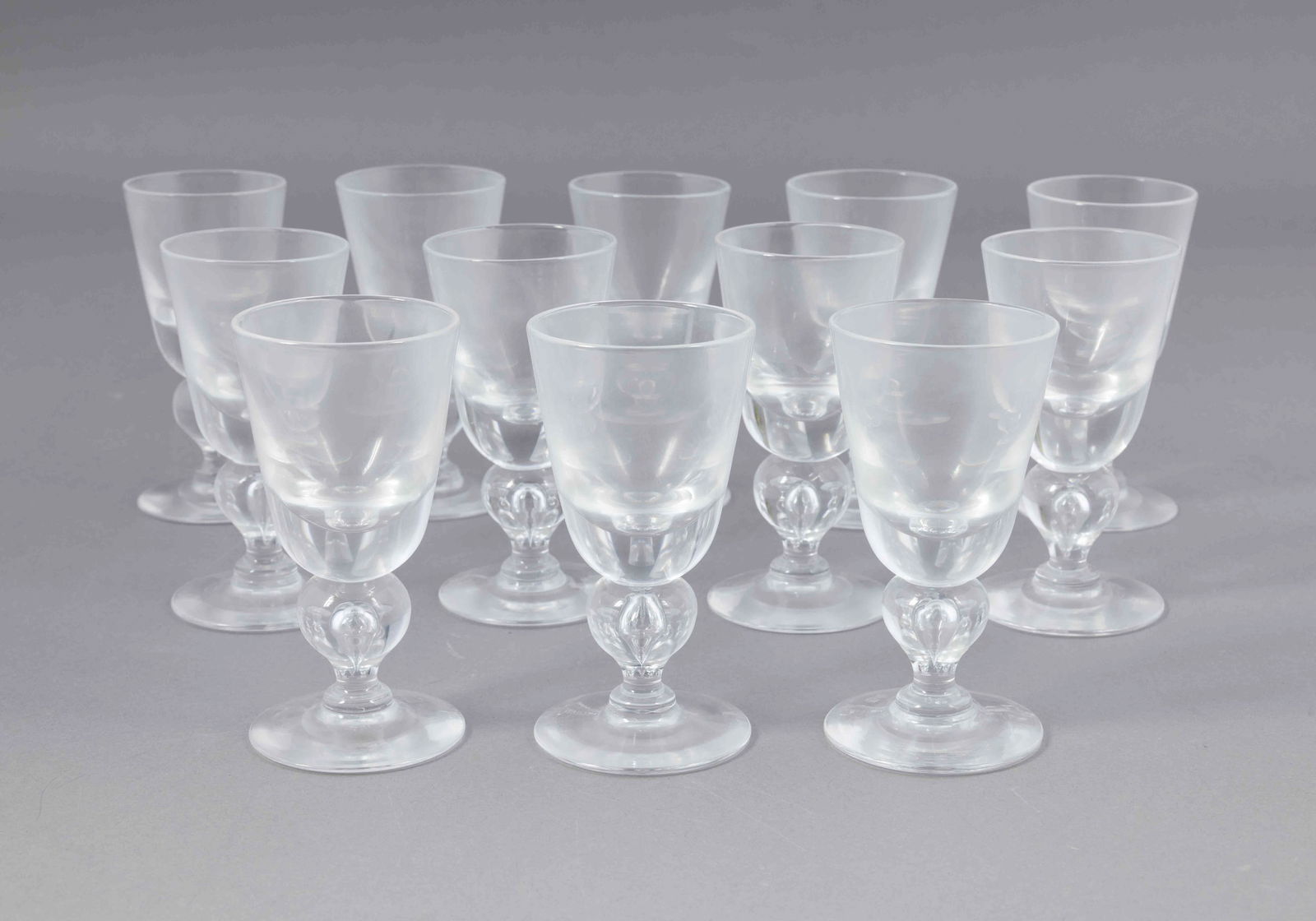 Set of Twelve Steuben Teardrop Liquor Goblets (1 of 6)