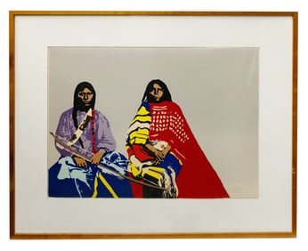 Ward Churchill, Cheyennes, Colored Serigraph