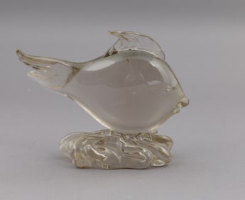 Vintage Fish Glass Sculpture