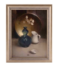 Stephen Bauman, Vessels and a Coin, Oil on Linen