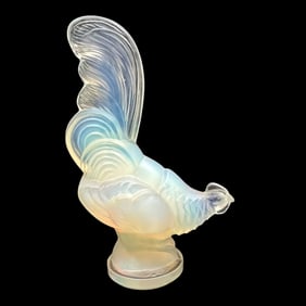 Sabino Opalescent Glass Rooster
