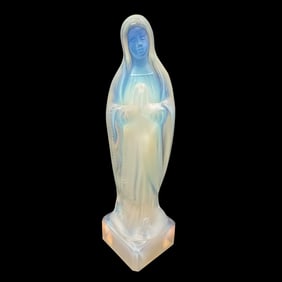 Sabino Opalescent Glass Mary Figurine