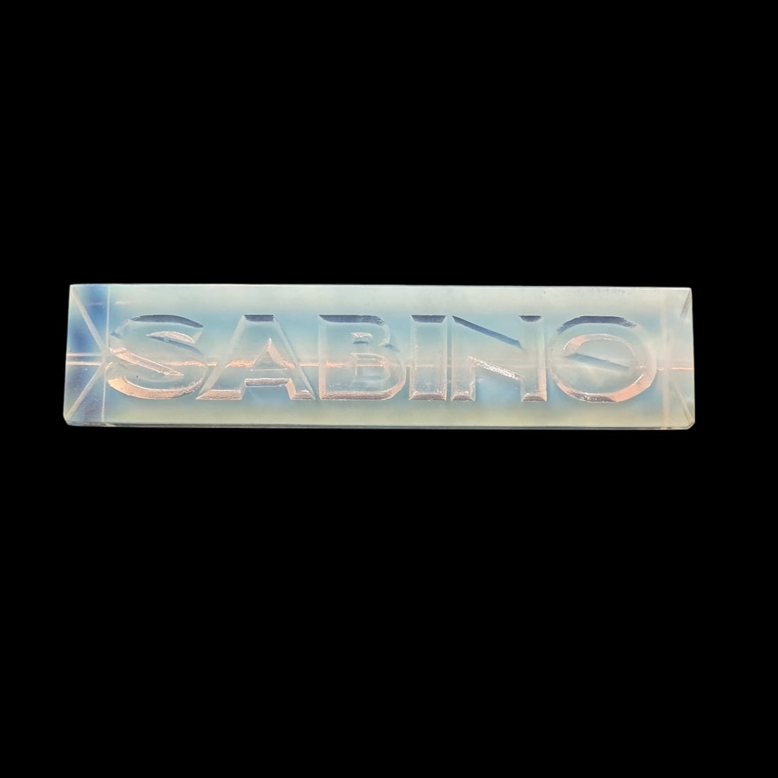 Sabino Opalescent Glass Sign (1 of 4)