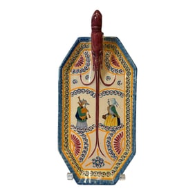 French Henriot Quimper Shrimp Serving Dish