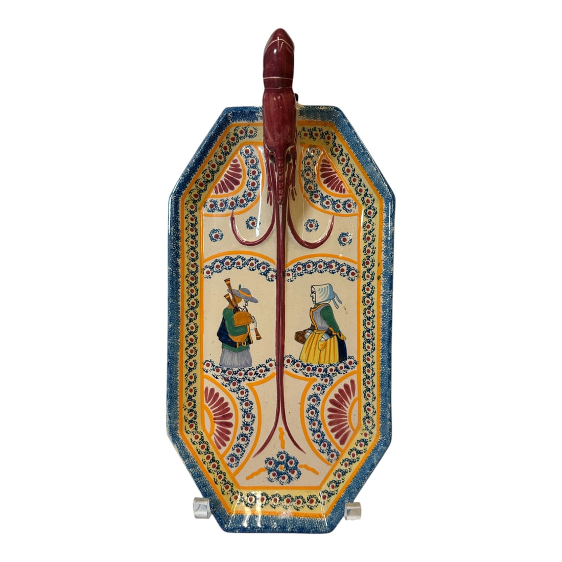 French Henriot Quimper Shrimp Serving Dish (1 of 4)