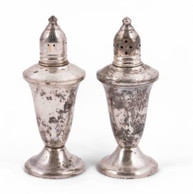 Pair of Duchi Creation Sterling Silver Weighted Salt and Pepper Shakers