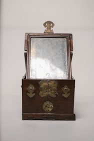 Antique Chinese Qing Traveling Apothecary Wooden Box