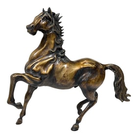 20th Century Bronze Horse Sculpture