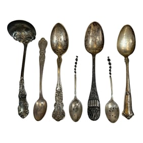 Set of Assorted Sterling Silver Flatware Items