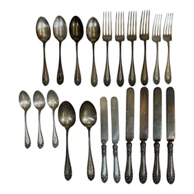 Antique Kenilworth Sterling SIlverware - 21 pieces