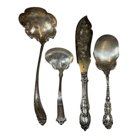 Four Pieces of Sterling Silver Serving Tools