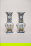 Pair of French Faience HB Quimper Brittany Vases