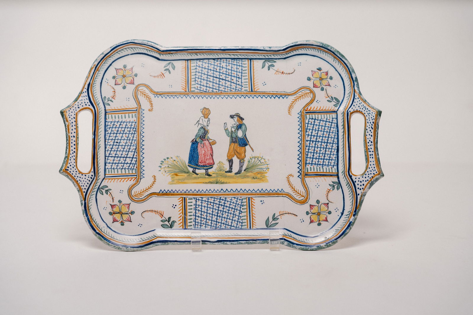 French Faience Henriot Quimper Decorative Tray (1 of 6)