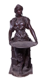 Late 19th Century Speltor Umbrella Stand - L Hattot
