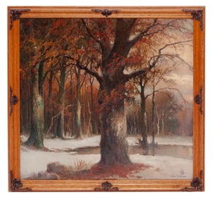 John F. Carlson, Late Fall, Oil on Board