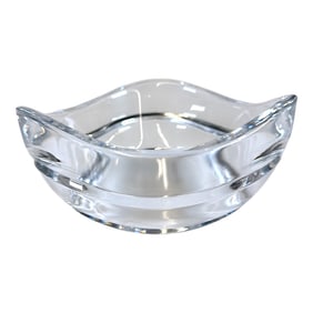 Tiffany & Co Crystal Scalloped Bowl