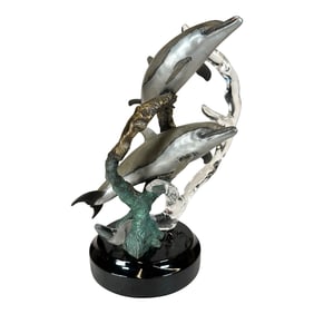Genesis Studios Dolphin Sculpture K. Cantrell