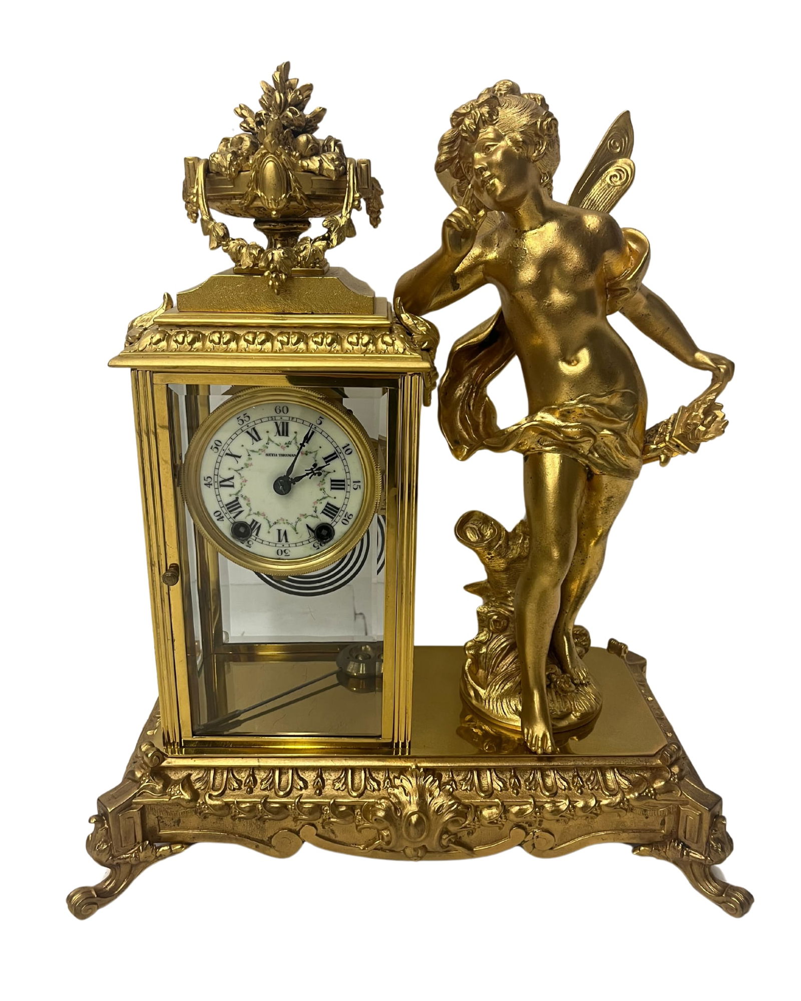 Seth Thomas Bronze Figural Clock (1 of 4)