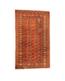 Red Bokhara Hand Knotted Rug