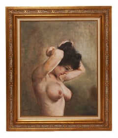Pal Fried, Sanja, Nude Portrait, Oil on Canvas