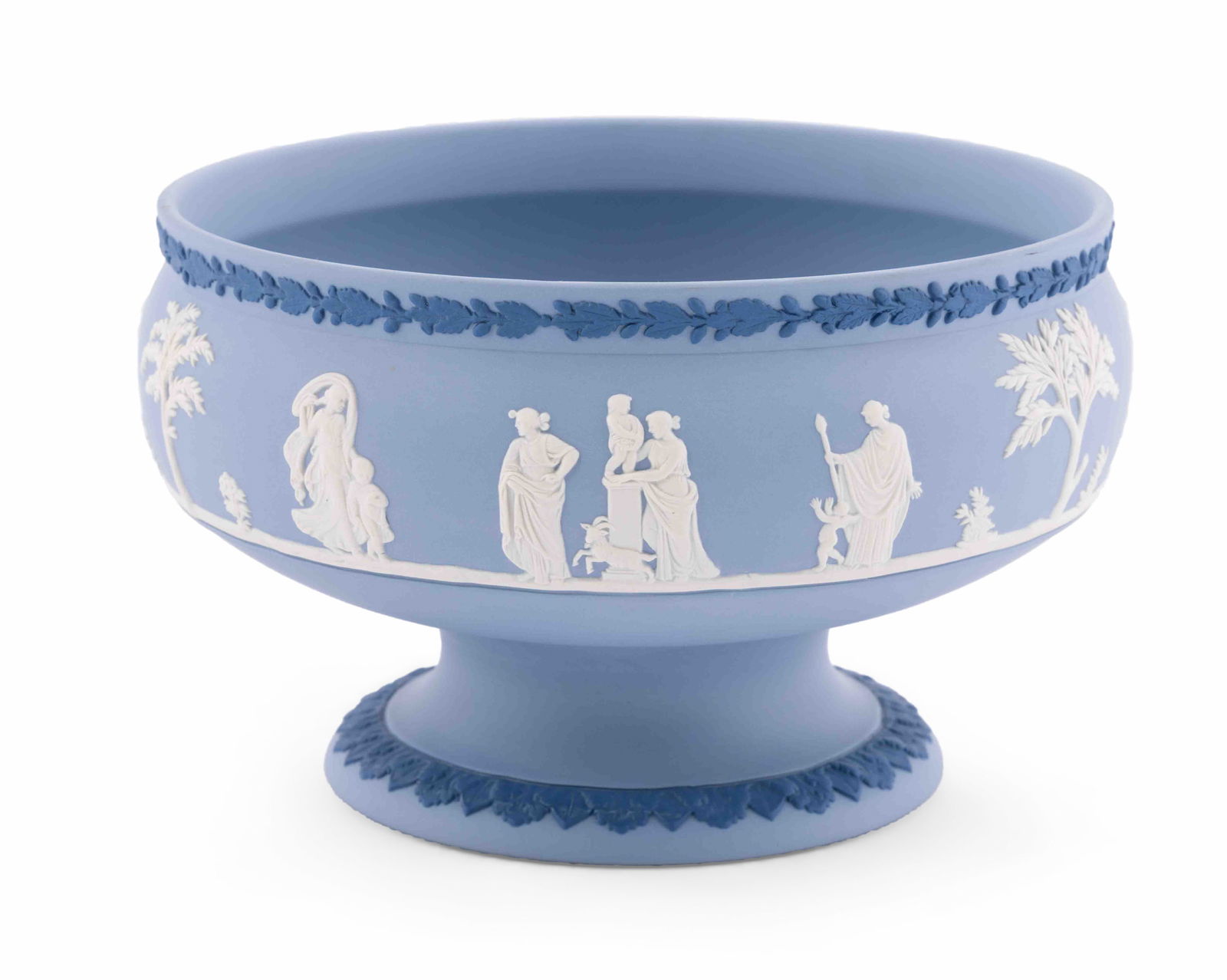 Large Wedgwood Jasperware Pale Blue Imperial Bowl (1 of 5)