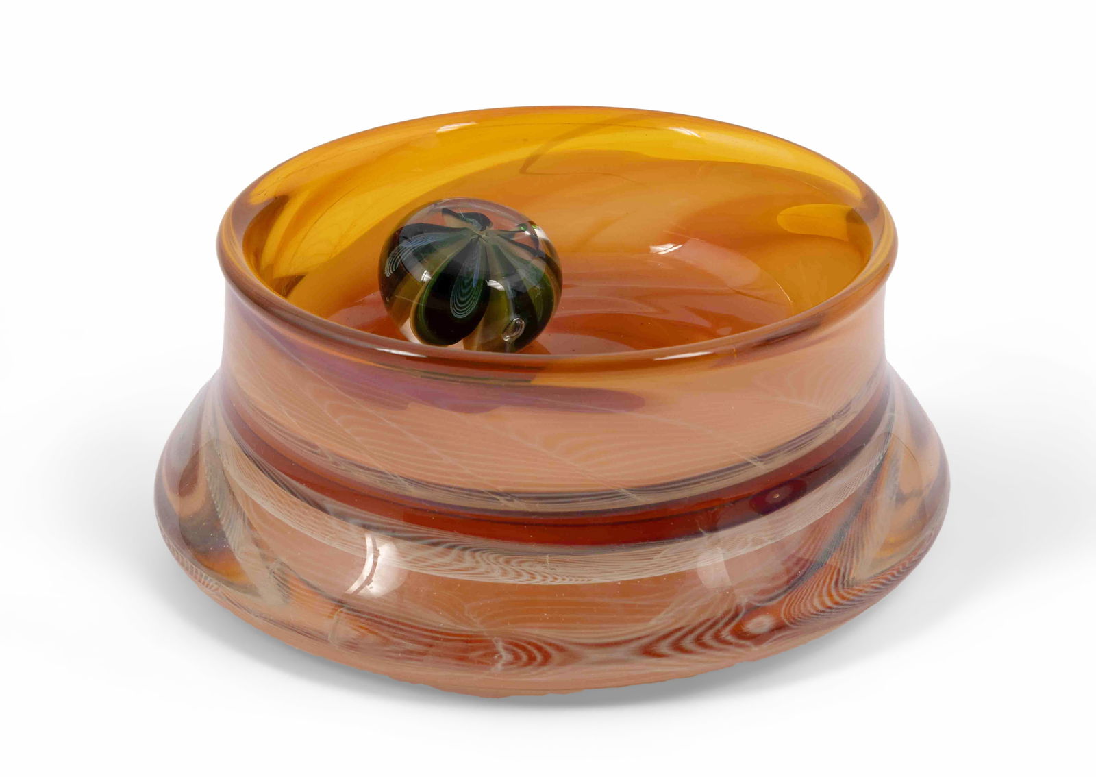 Vintage Art Glass Bowl by Charles Wright (1 of 8)