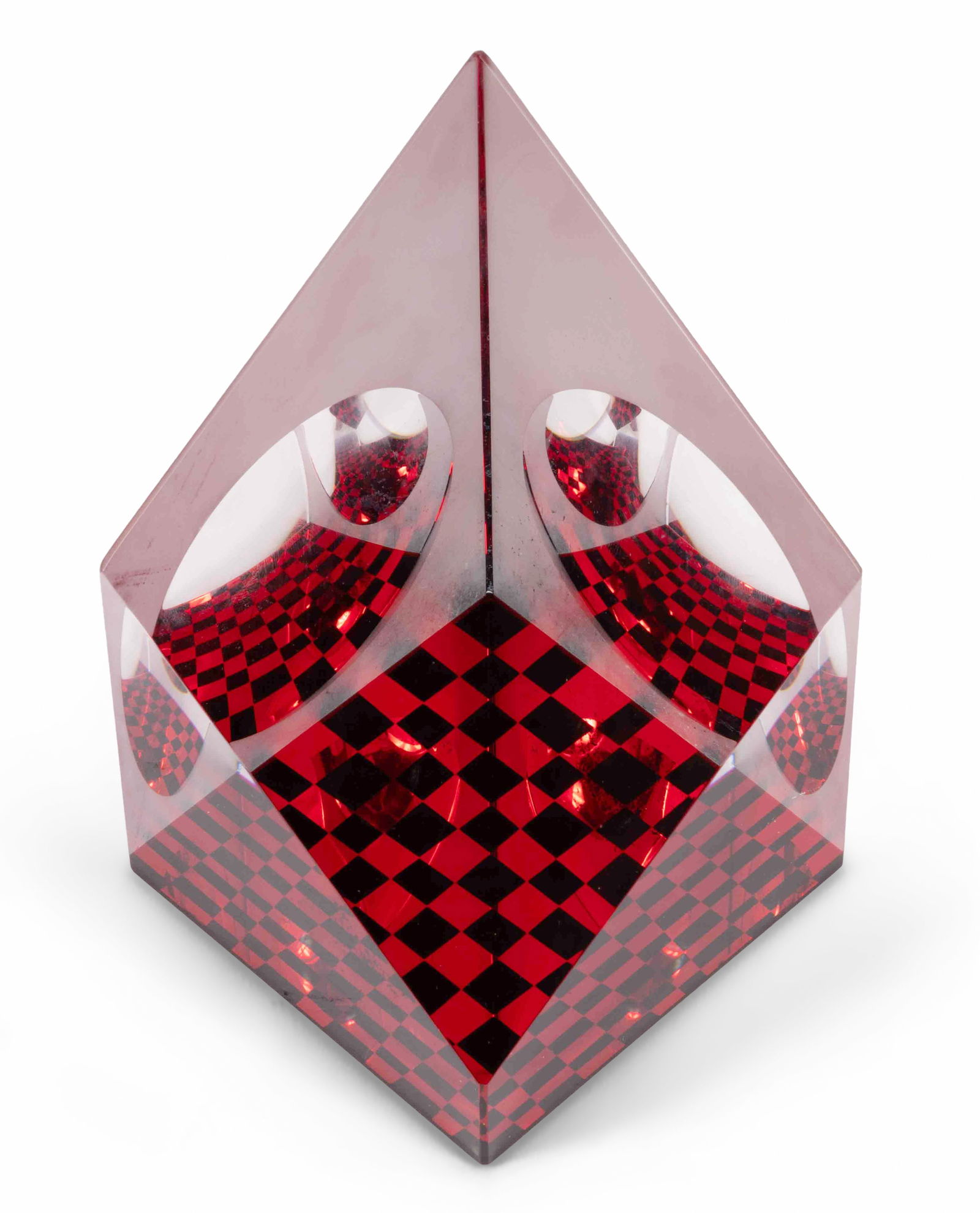 Faceted Art Glass Sculpture by James Shaw, 2006 (1 of 9)