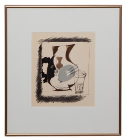 Georges Braque, French - Verre Et Dichet Lithograph
