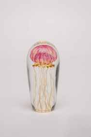Richard Satava Art Glass Jellyfish Sculpture Circa 2008