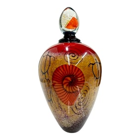 Monumental Richard Satava Decanter Bottle with Jellyfish Stopper