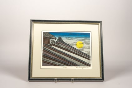 Katsuyuki Nishijima, The Sixteenth Night, Ukiyo-e Woodblock