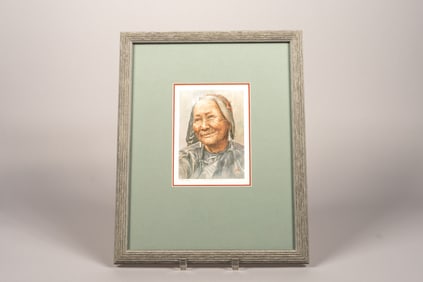 Kam Cheong Ling, Old Haka Woman, Screen Print