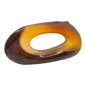 Art Deco Blown Glass Sculpture by Bernard Katz