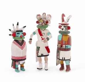 Three Vintage Hopi Bird Kachinas