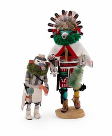 Two Vintage Handcarved Hopi Kachinas
